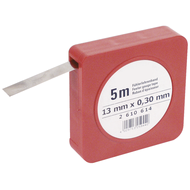 INOX-Fühlerlehrenband 5m x 12,7mm in Kassette 0,05 mm